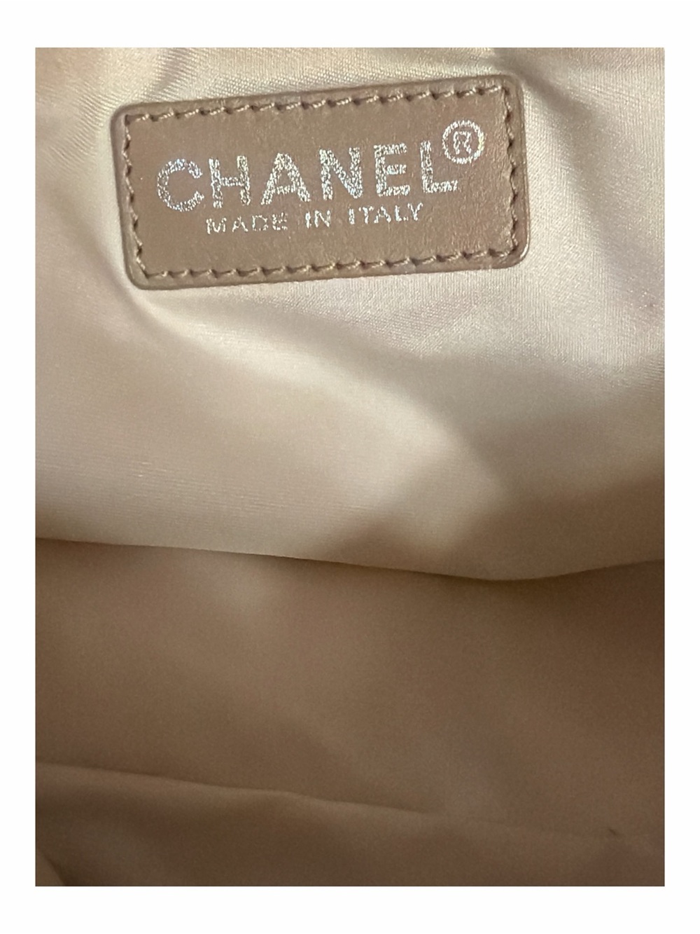 Chanel Vintage Cream New Travel Line Nylon Jacquard Tote MM Bag - Picture 7 of 8